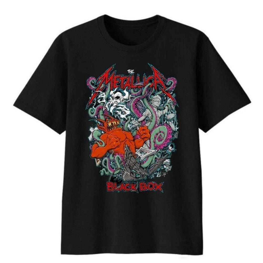 Metallica X Squindo Explosive Black Box Eruption Inspired Unisex T Shirt
